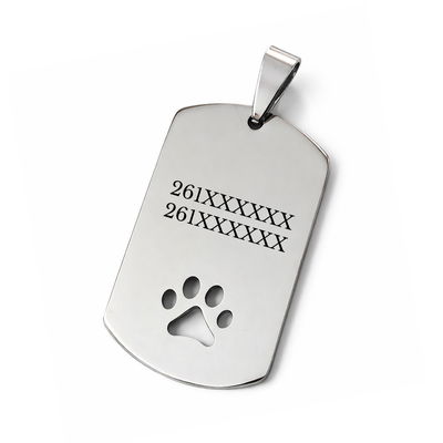 Plaquita ID Militar Acero