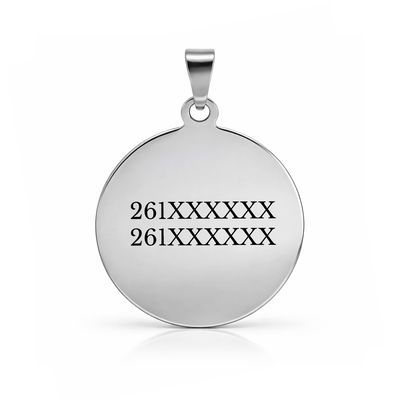 Plaquita Circular Acero