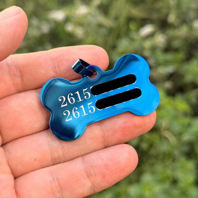 Plaquita ID Eleganza Hueso