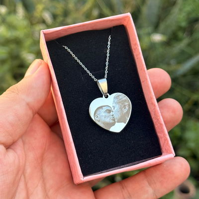 Dije Corazón Fotograbado