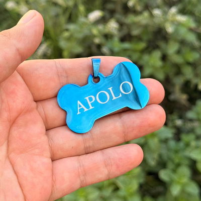 Plaquita ID Eleganza Hueso