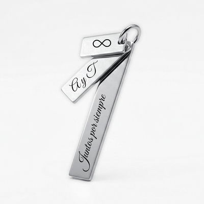 Dije Rectangular 3 Piezas