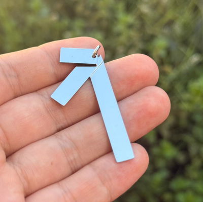 Dije Rectangular 3 Piezas