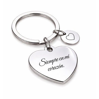 Llavero Fotograbado Corazón
