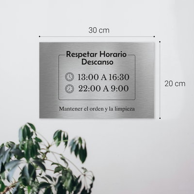 Placa Señalética Personalizada