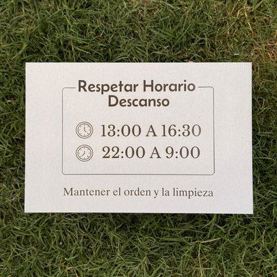 Placa Señalética Personalizada