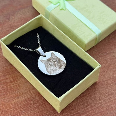 Dije Circular Fotograbado