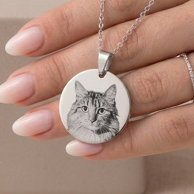 Dije Circular Fotograbado