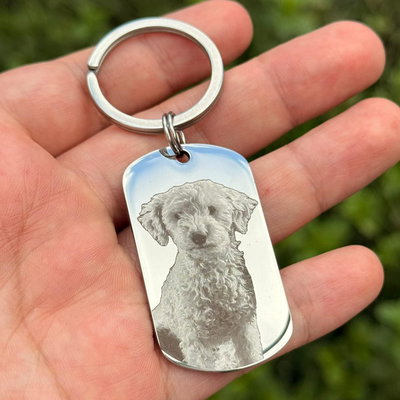 Llavero Fotograbado Mascota - Halo