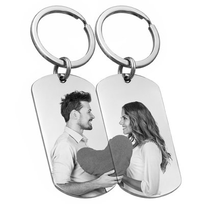 Dúo Llavero Fotograbado - Halo