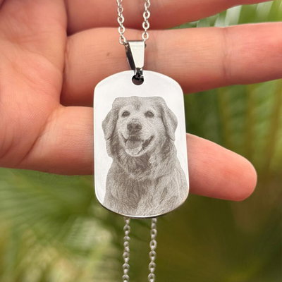 Dije Militar Fotograbado