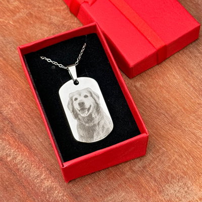 Dije Militar Fotograbado