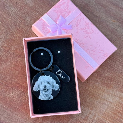 Llavero Fotograbado Mascota - Nova