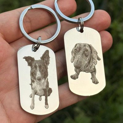 Llavero Fotograbado Mascota - Halo