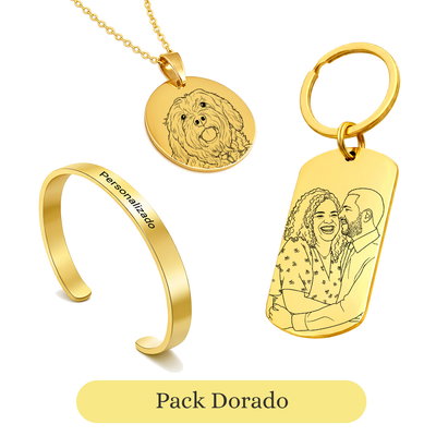 Pack Silueta - Dorado