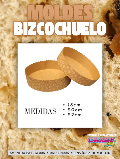 MOLDES BIZCOCHUELO (Papel)