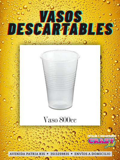 VASOS PLASTICOS 800cc