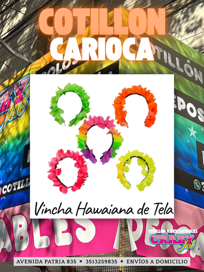 VINCHAS HAWAIANAS DE TELA