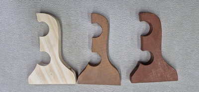 Soporte doble de madera