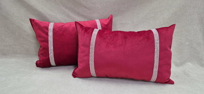 Almohadones rectangulares estilo navideños 