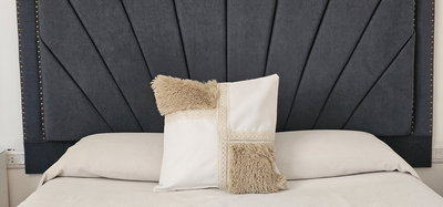 Almohadones con piel sintética  