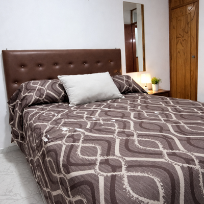 Manta de Jacquard chocolate