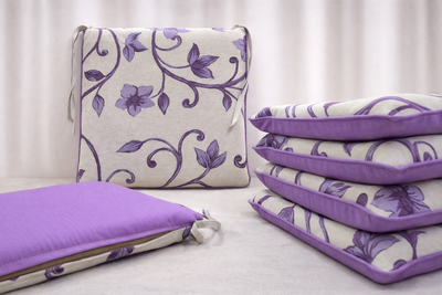 Almohadones de silla lila