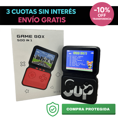 Consola portátil M3-S SUP 500 juegos retro clásicos de family (NES)