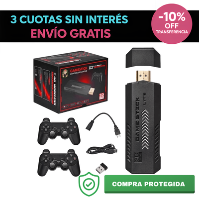 Consola retro stick X2 plus - 35 mil juegos retro 64GB PSP, PS1, N64, Sega y más