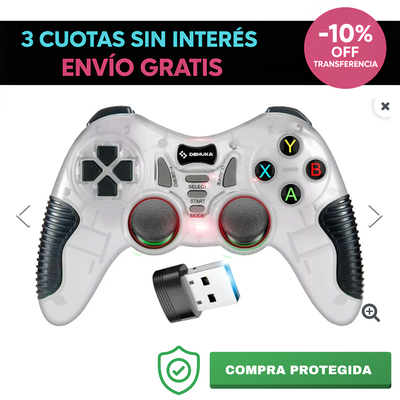 Joystick Compatible PC PS3 Inalambrico Dehuka