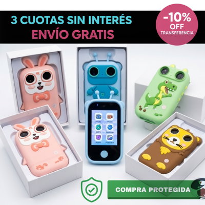 Celular inteligente infantil con cámara música y juegos