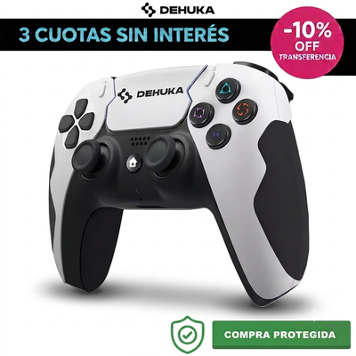 Joystick Inalámbrico Compatible con PS4 y PC dehuka – Color Blanco