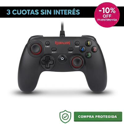 Joystick con cable Redragon G807 compatible con PC y PS3