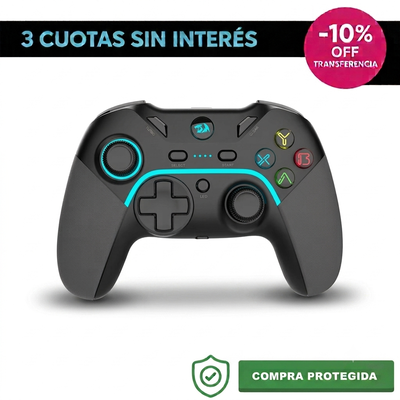Joystick inalambrico Redragon G808 compatible con PC y PS3