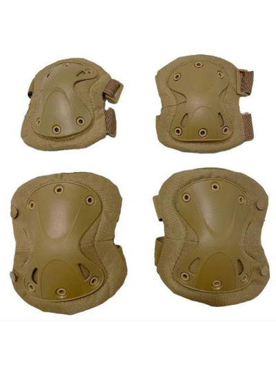 Set de Rodilleras y Coderas arena