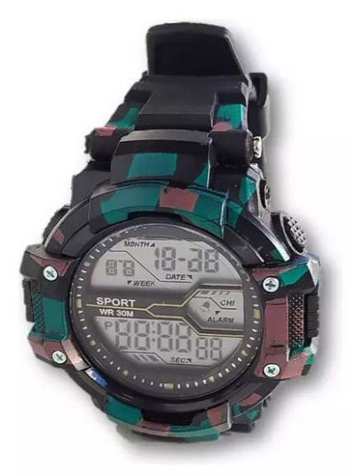 Reloj  Digital Camuflado Tactico