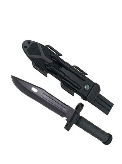 Cuchillo tactico  con pedernal y afilador