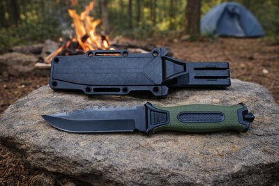 Puñal Verde con funda