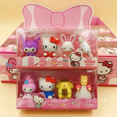 Gomas en Caja Sanrio