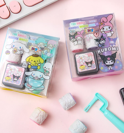 Set Sellos con Rodillo Sanrio