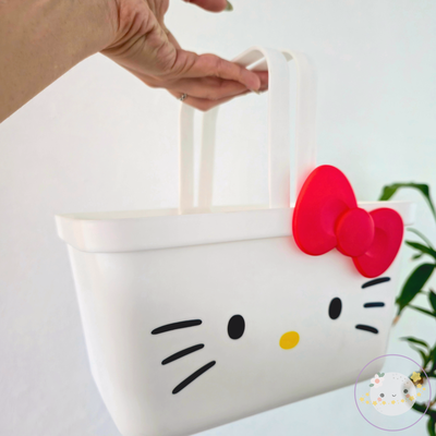 Canasto Organizador Hello Kitty