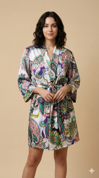 Bata estampada paisley