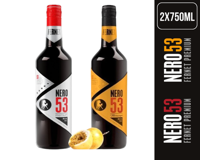 COMBO FERNET NERO53 MARACUYA + FERNET NERO 53 PREMIUM