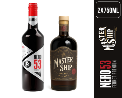COMBO FERNET NERO 53 PREMIUM + LICOR MASTERSHIP