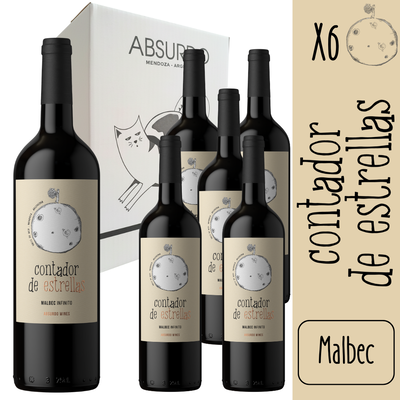 CAJA ABSURDO - CONTADOR DE ESTRELLAS MALBEC