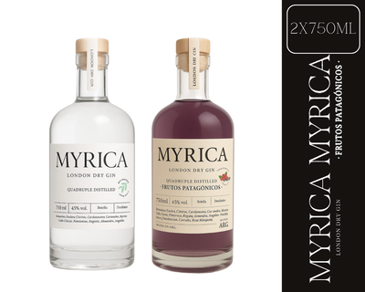 COMBO MYRICA GIN LONDON DRY + MYRICA GIN FRUTOS PATAGONICOS