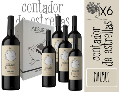 CAJA ABSURDO - CONTADOR DE ESTRELLAS MALBEC