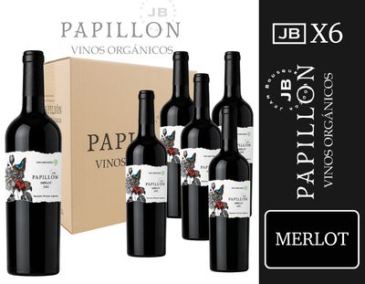 CAJA BODEGA PAPILLON - MERLOT ORGANICO