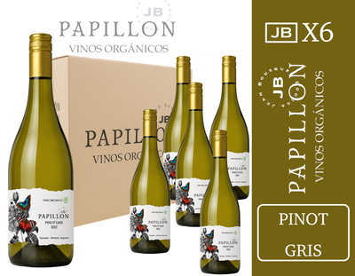 CAJA PAPILLON - PINOT GRIS ORGANICO