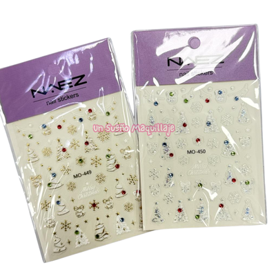 Stickers Navidad Strass x Unidad